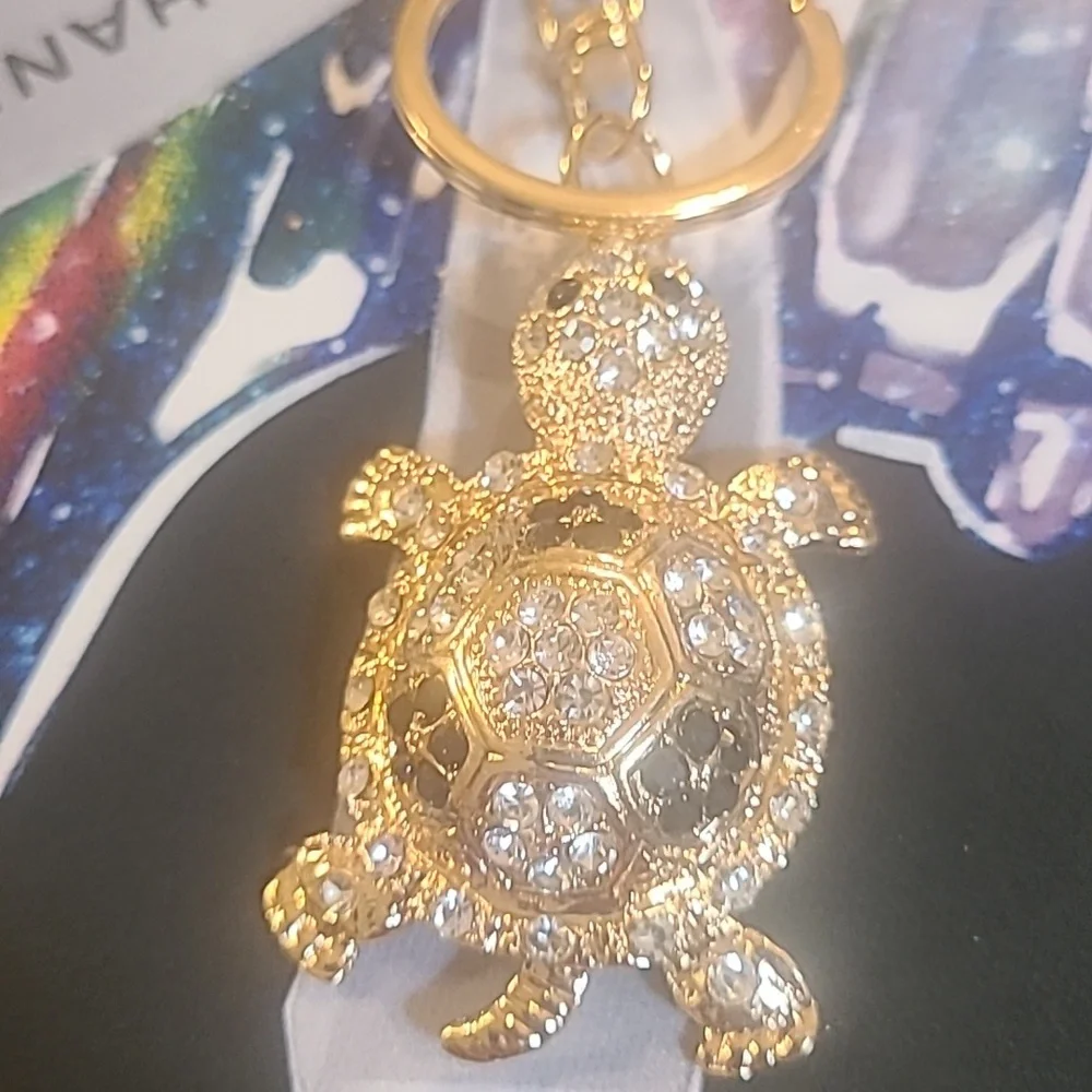 Gold Turtle Keychain